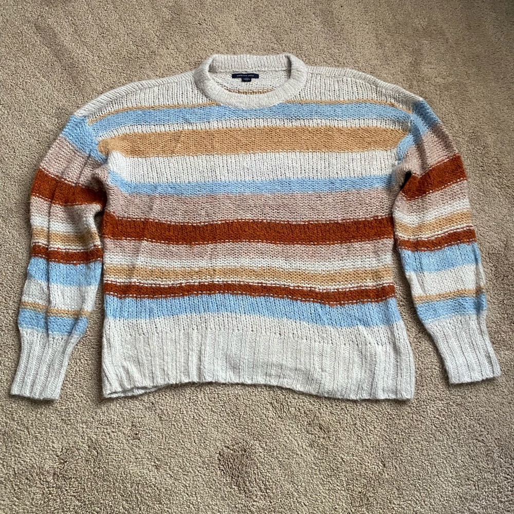 American Eagle Striped Sweater Size L